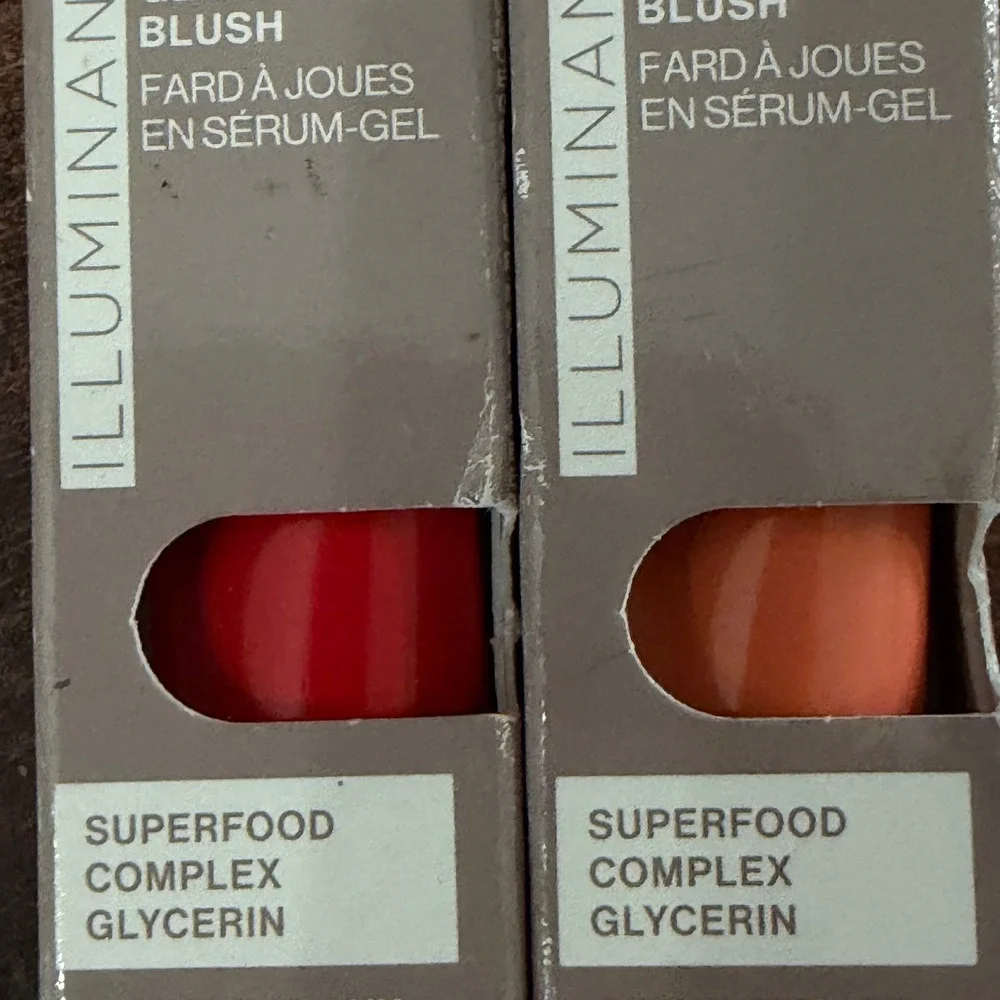 Revlon Illuminance Gel Serum Blush 120 Striking Rose 130 Beaming Coral Set of 2